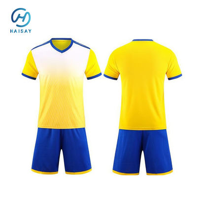 Vibrant Yellow Soccer Jersey Set - Breathable Polyester S-3XL